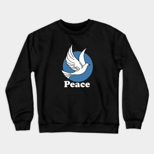 White Dove Peace Symbol Crewneck Sweatshirt